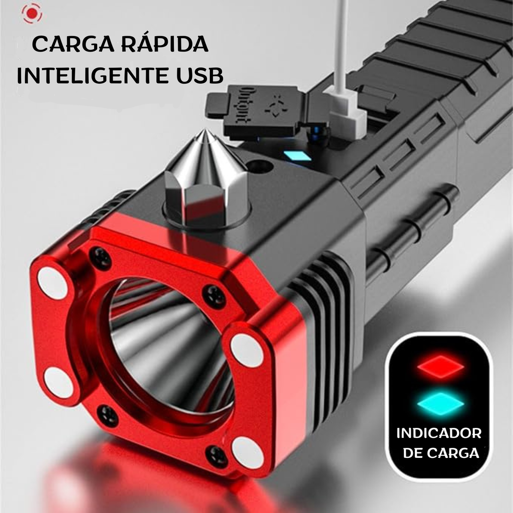 Linterna táctica multifuncional