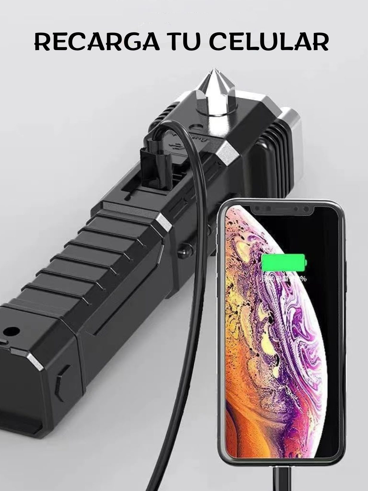 Linterna táctica multifuncional