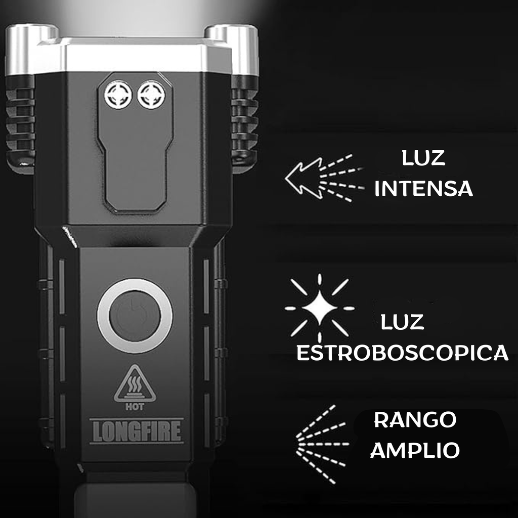 Linterna táctica multifuncional